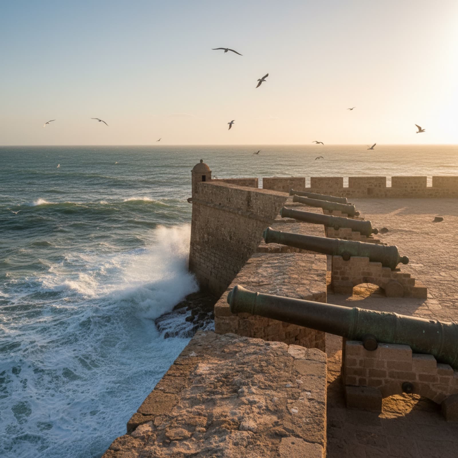 As muralhas marítimas e a Skala de Essaouira, cenário de A Guerra dos Tronos em Marrocos